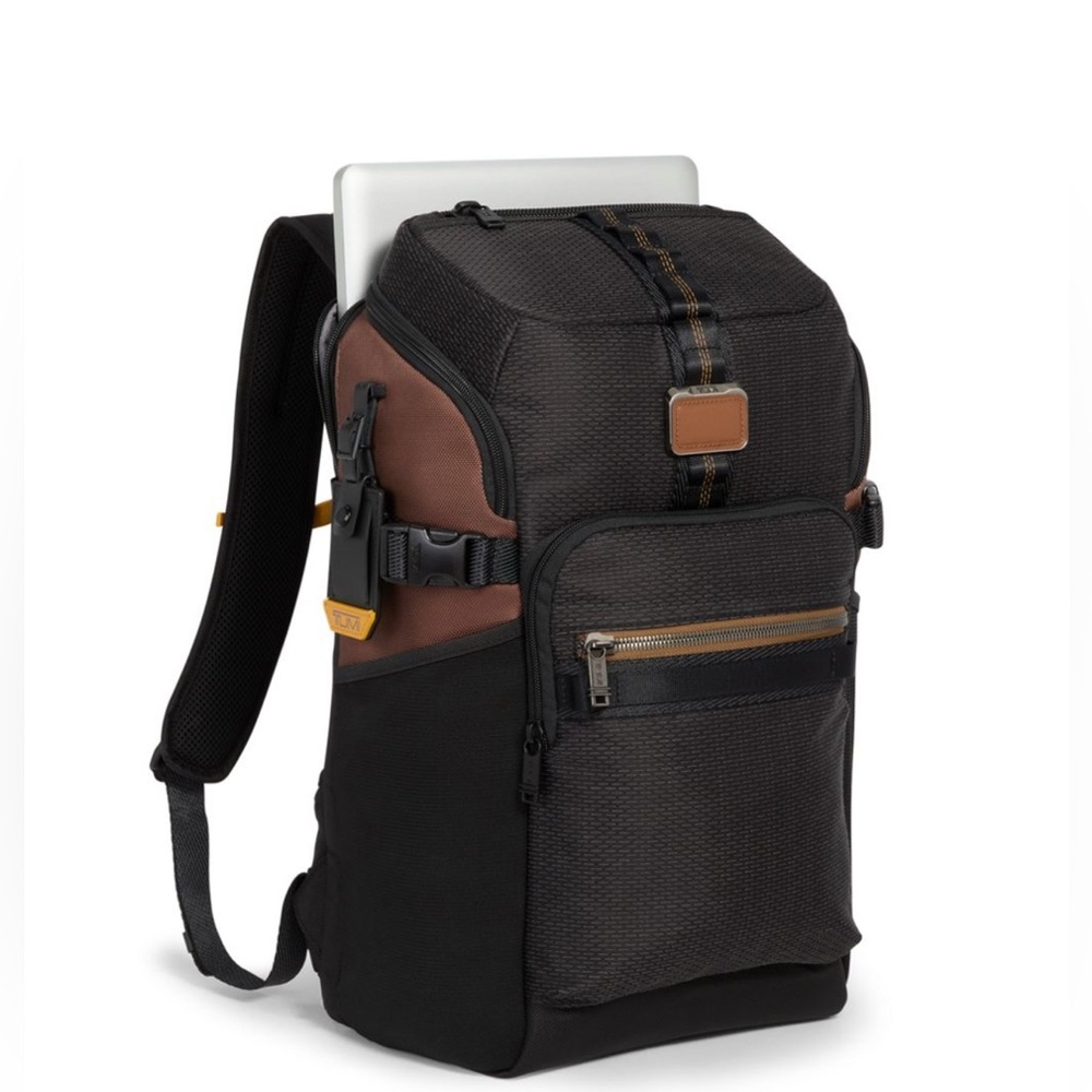 Tumi Alpha Bravo Black and Brown Men's Backpack